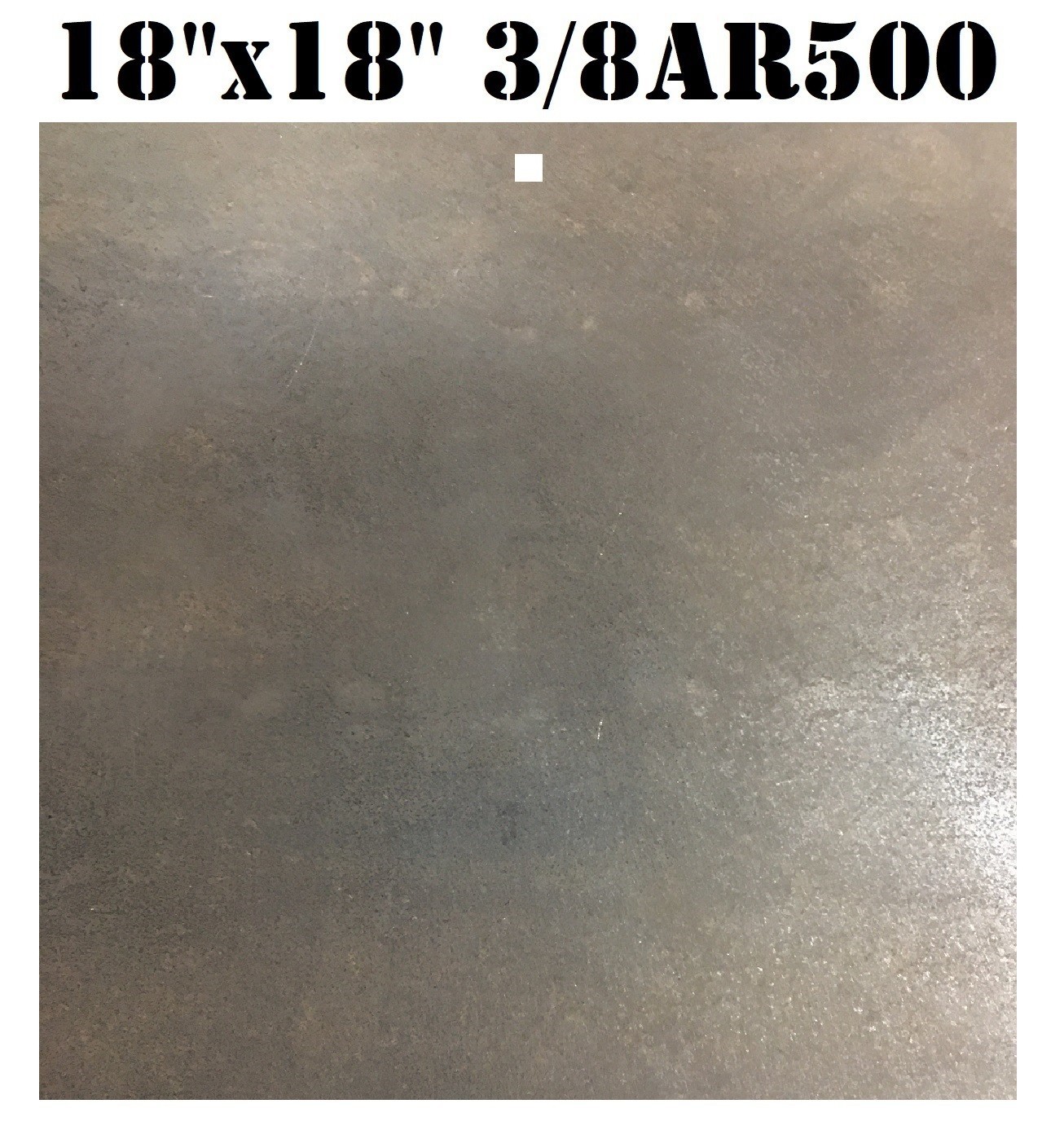 3/8" AR500 18"x18" Square Steel Shooting Target - Pistol/RIfle Gong - 1/2" Hole