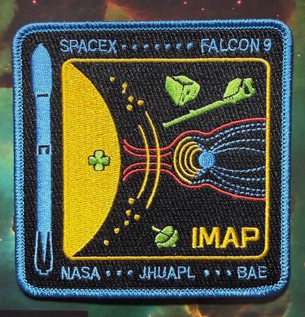IMAP SPACEX NASA BAE JHUAPL FALCON 9 PATCH