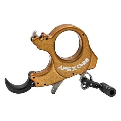 Scott Archery Apex Core Release, Adjustable Thumb, 3/4 Finger, Black (8012-BK)