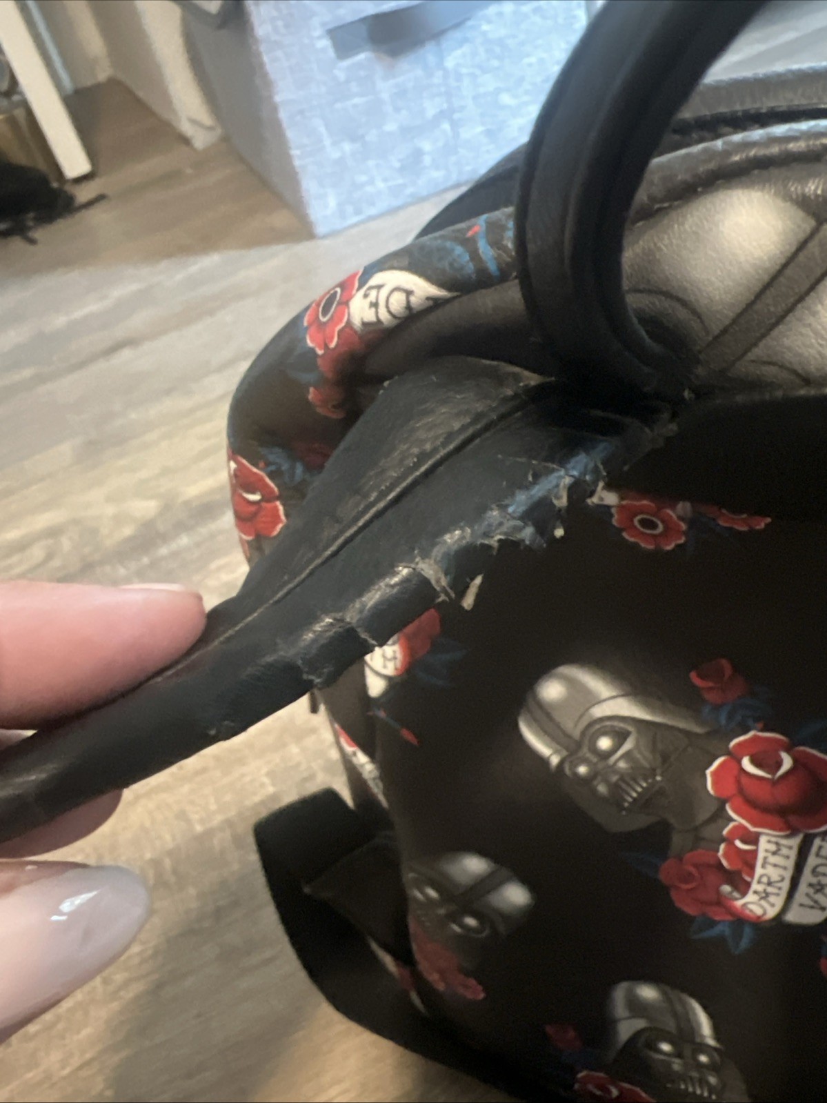 Loungefly Star Wars Darth Vader Dark Side Rose Tattoo Mini Backpack