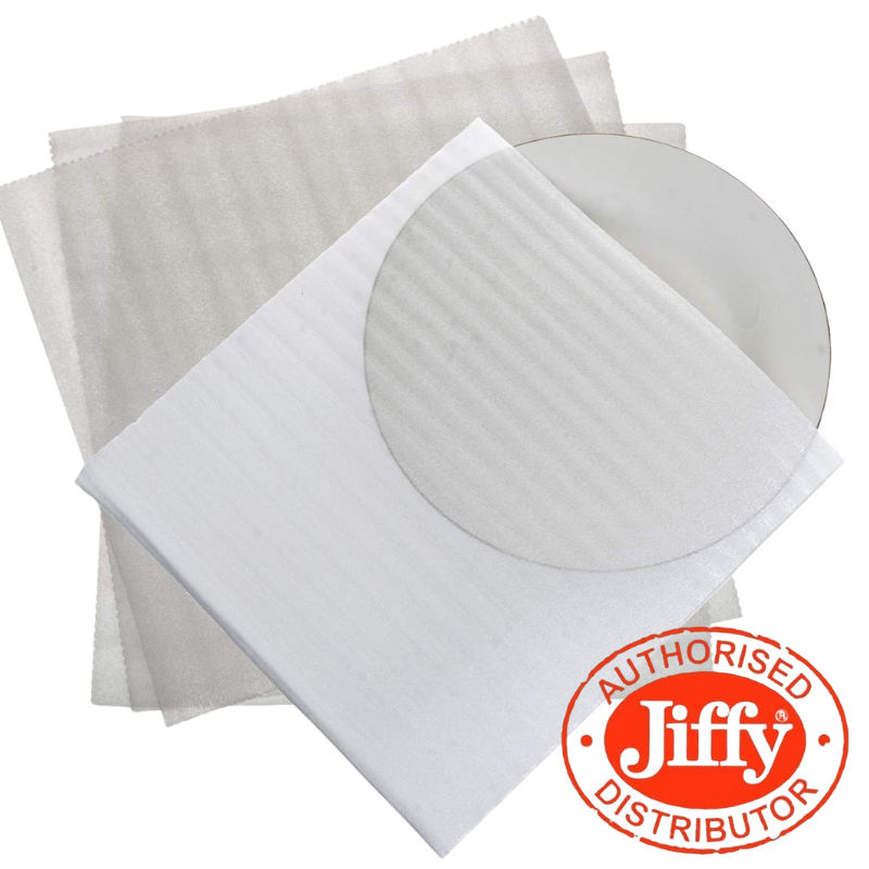 JIFFY FOAM ROLLS 500/750/1500MM 1/1.5/2.5/4MM THICK FOR PACKING WRAPPING POSTING