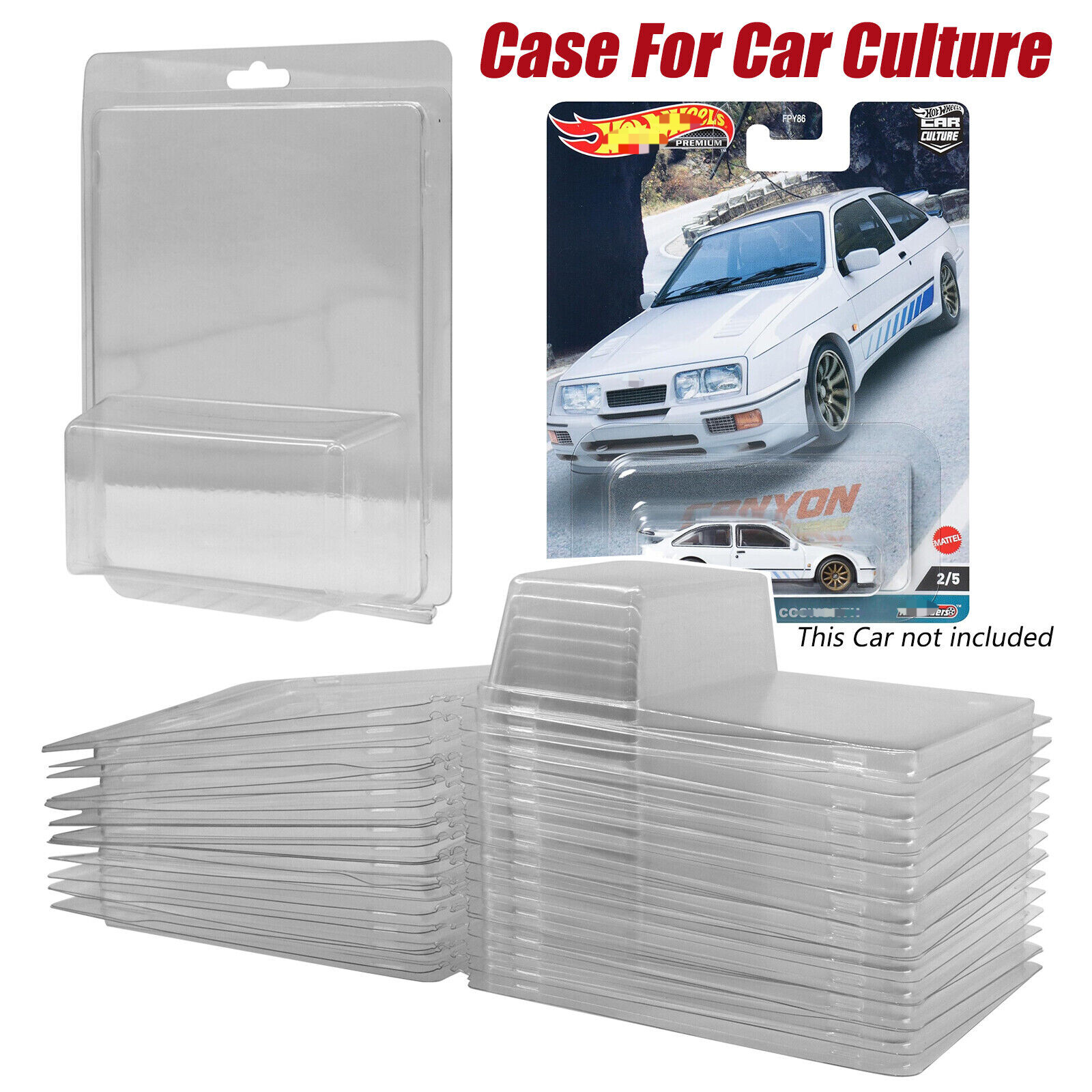 15Pack Protector Cases Display For Rocket Hardware Hot Wheels Car Culture 1/64th