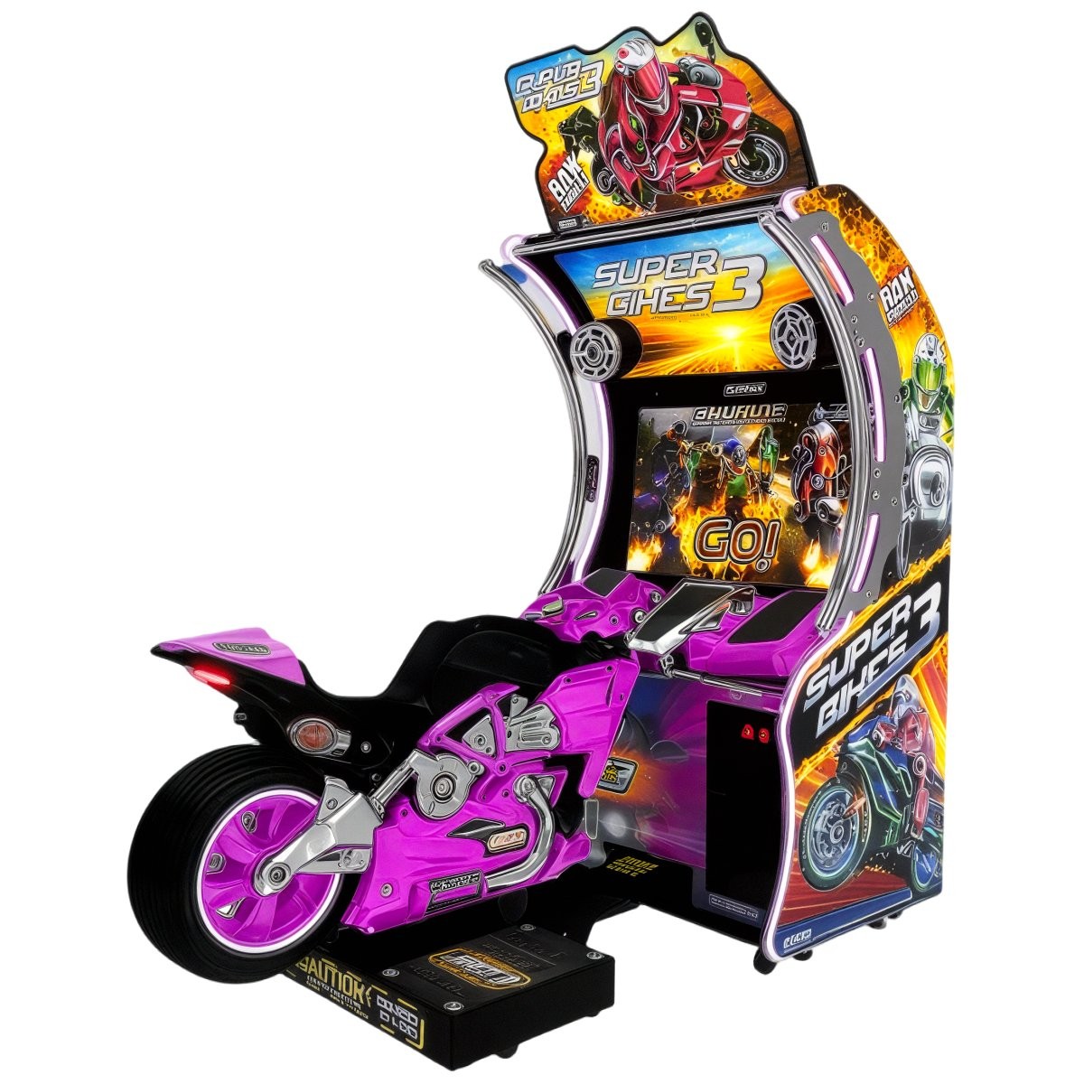 Raw Thrills Super Bikes 3 Arcade Driving Racing Game
