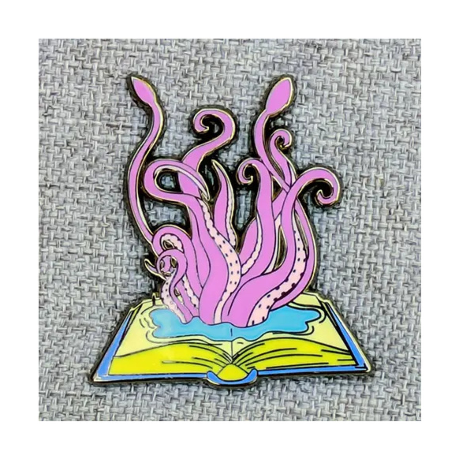 Mimic Gaming Pins Kraken Escaping From Book Pin New
