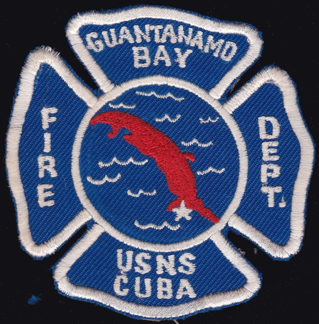 USN USNS Guantanamo Bay Cuba Fire Department Patch CT4