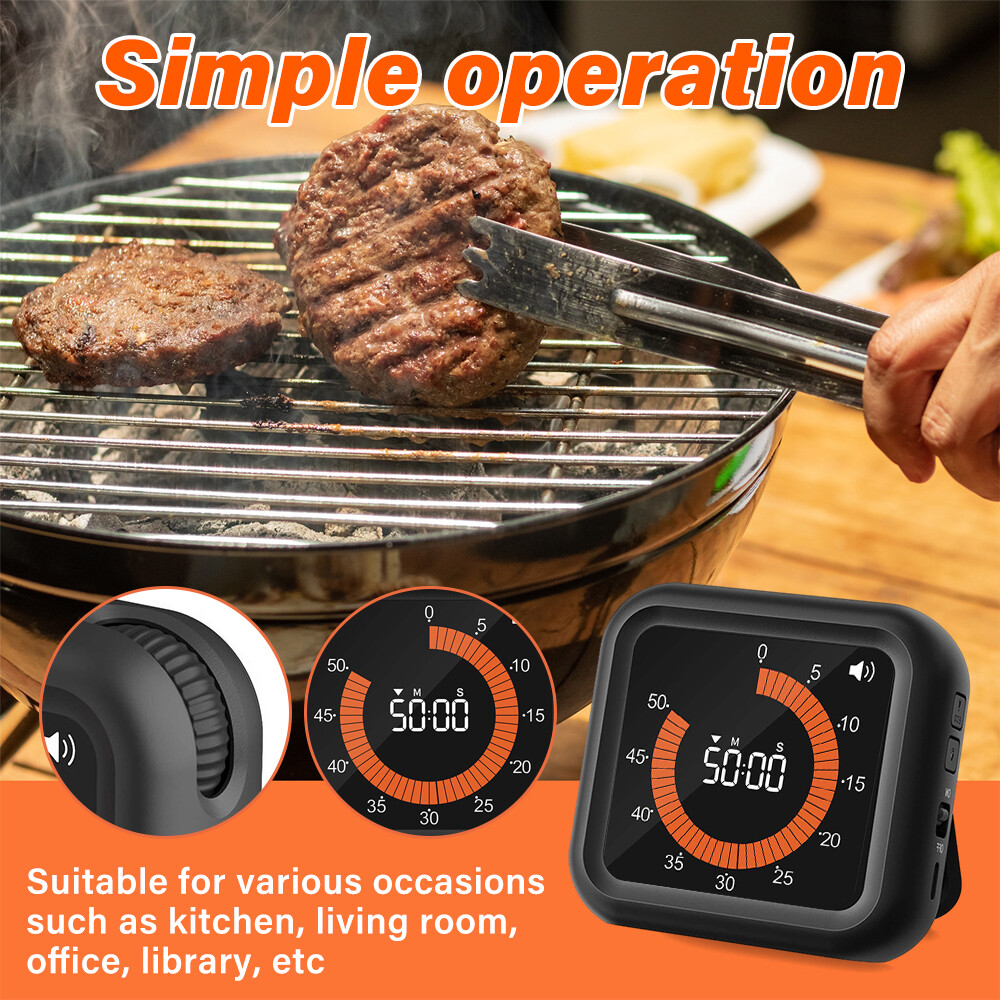 Visual Timer for Kids, 60 Minute Countdown Clock Classroom Study Kitchen Timer