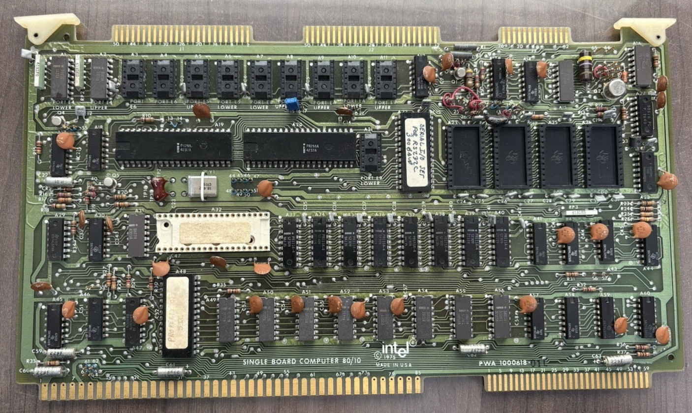 Vintage 1975 Intel SBC 80/10 MULTIBUS D8255 C8080A PWA 1000618