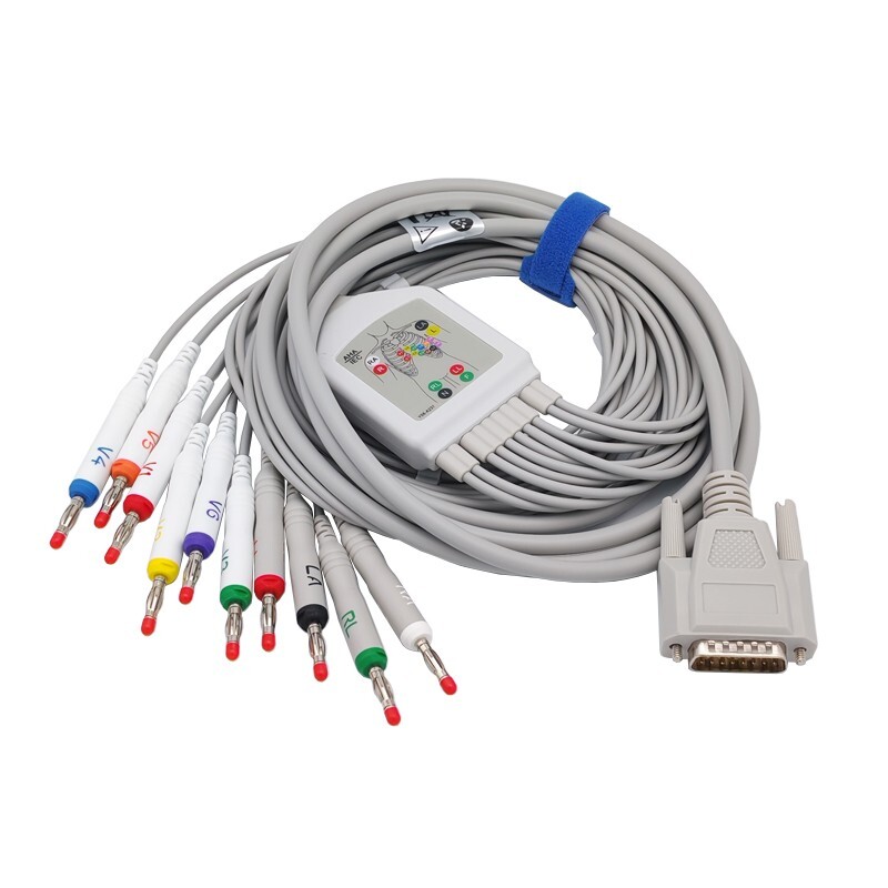 Direct-Connect EKG Leadwire Cable 10-Leads,Banana,for Mindray Datascope DECG-03A