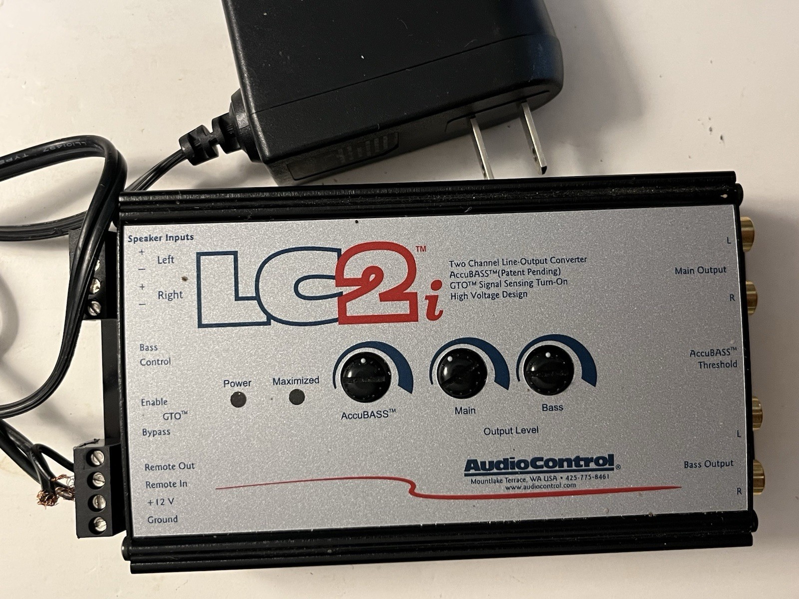 AudioControl LC2i 2 Channel Line Output Converter With Plug Untested
