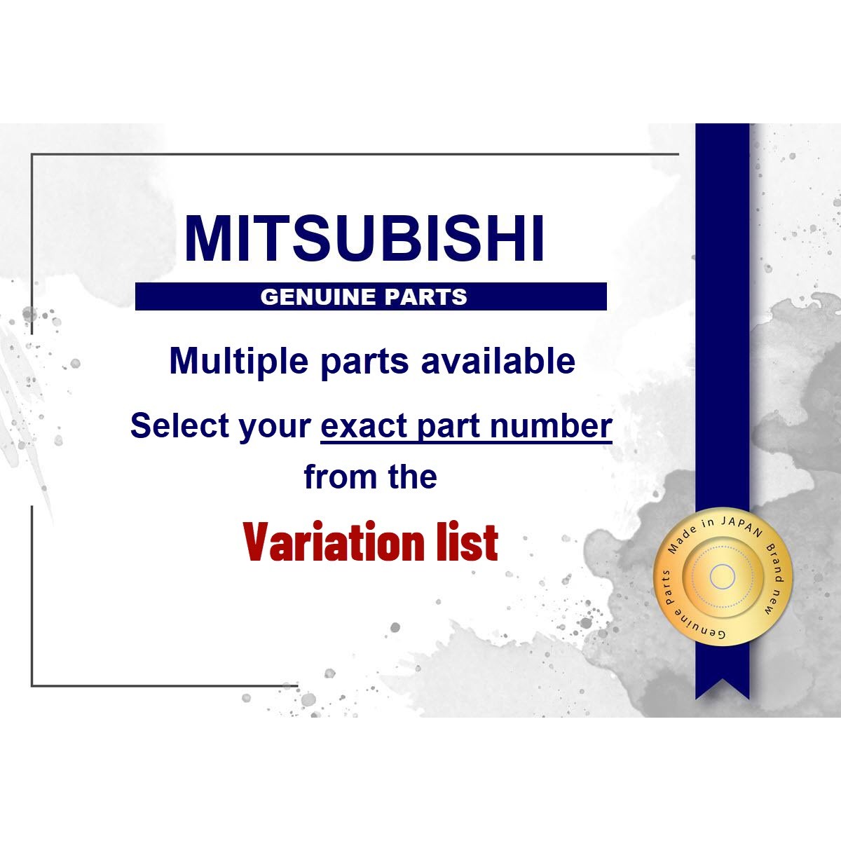 Genuine Mitsubishi Clip Back D - Part No. MB091863 (MB09-1863)
