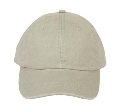 Dad Hat Baseball Cap Unisex Outdoor Unstructured Washed Soft Blank , Beige