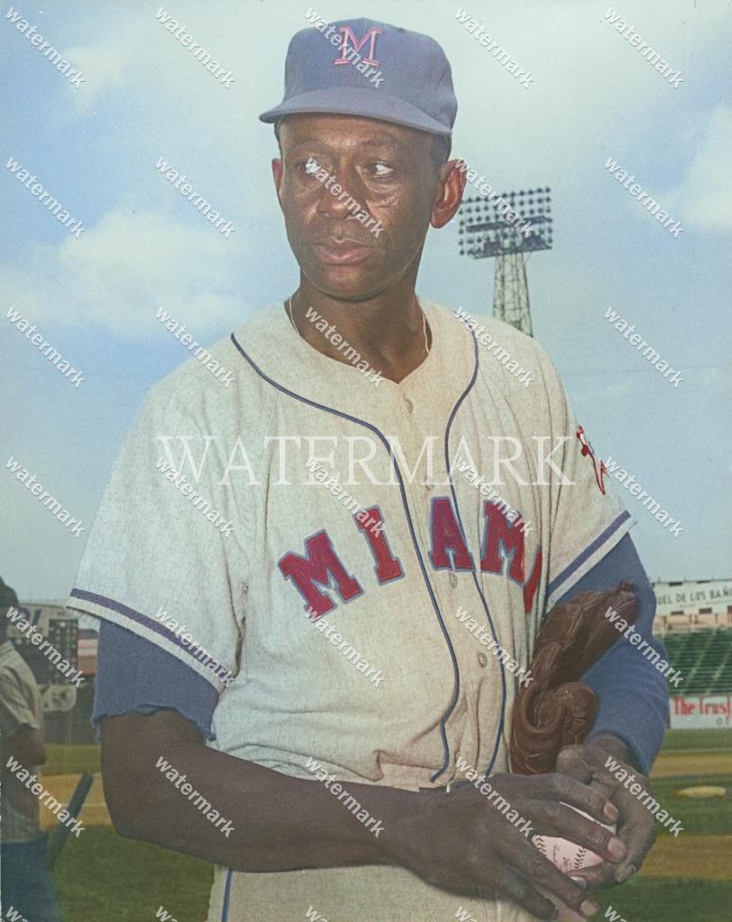 GN833 LeRoy Satchel Paige Miami Marlins 8x10 11x14 16x20 Colorized Photo