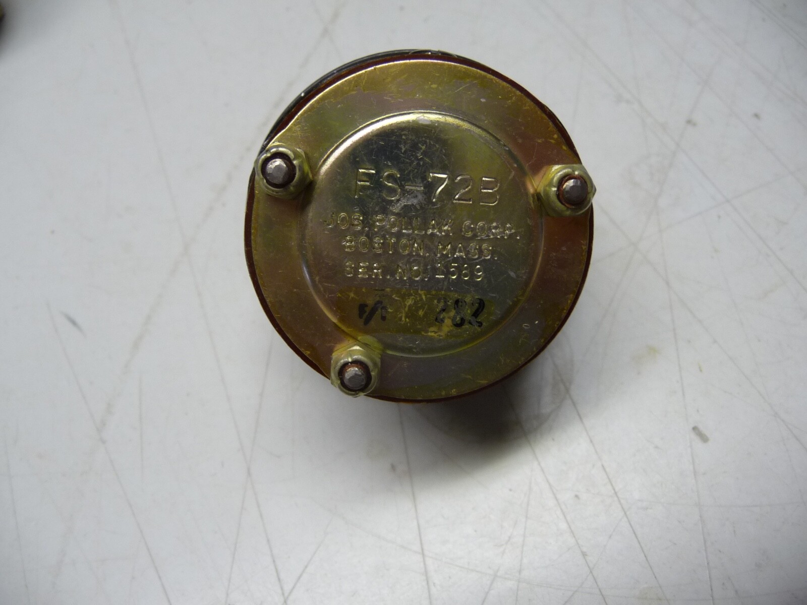 Jos. Pollak Corp. FS-72B, 3 Position Rotary Switch, New