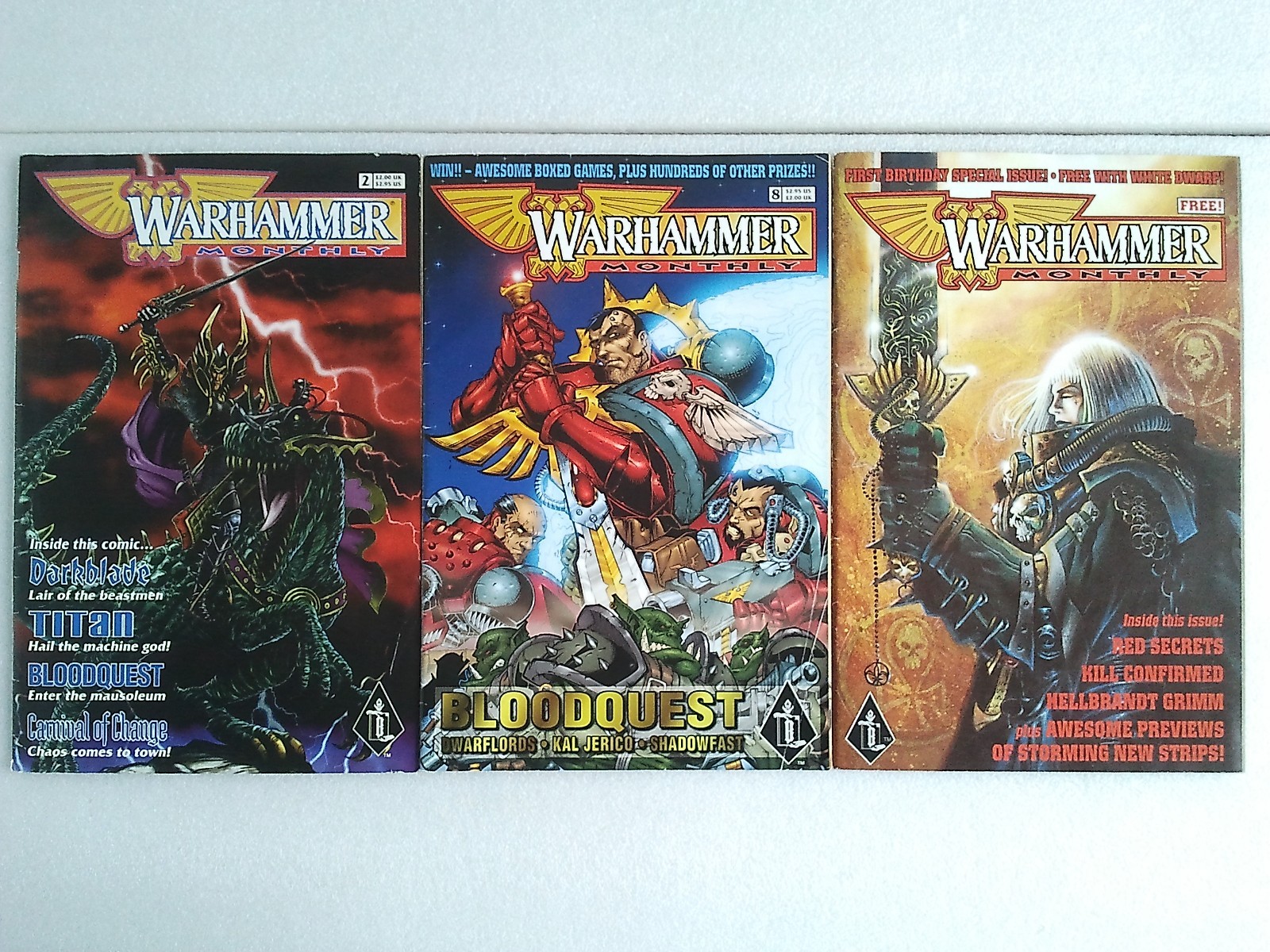 Warhammer Monthly Comic #2 #8 & Birthday issue - Black Library, Bloodquest