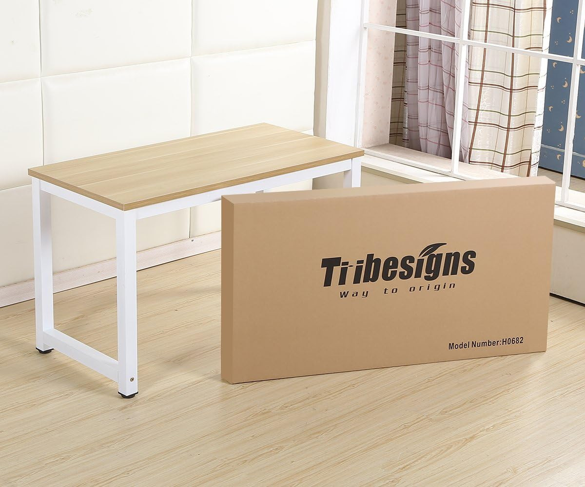 Tribesigns Computer Desk, 47 Inch Modern Simple Office Desk Computer Table Study