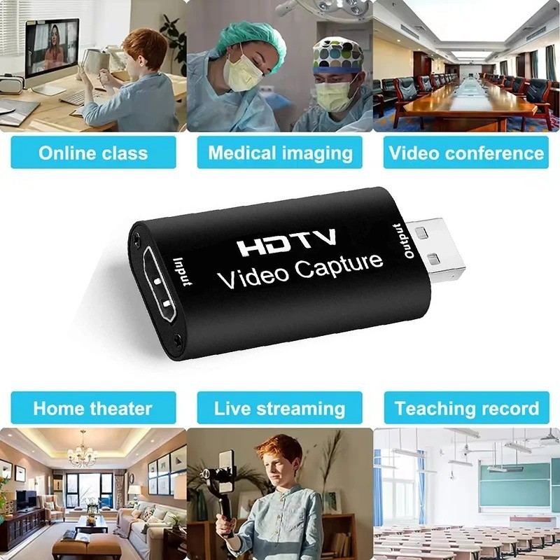 4K-Audio Video Capture Card USB 3.0 HDMI Video Capture Device Full HD Recording-