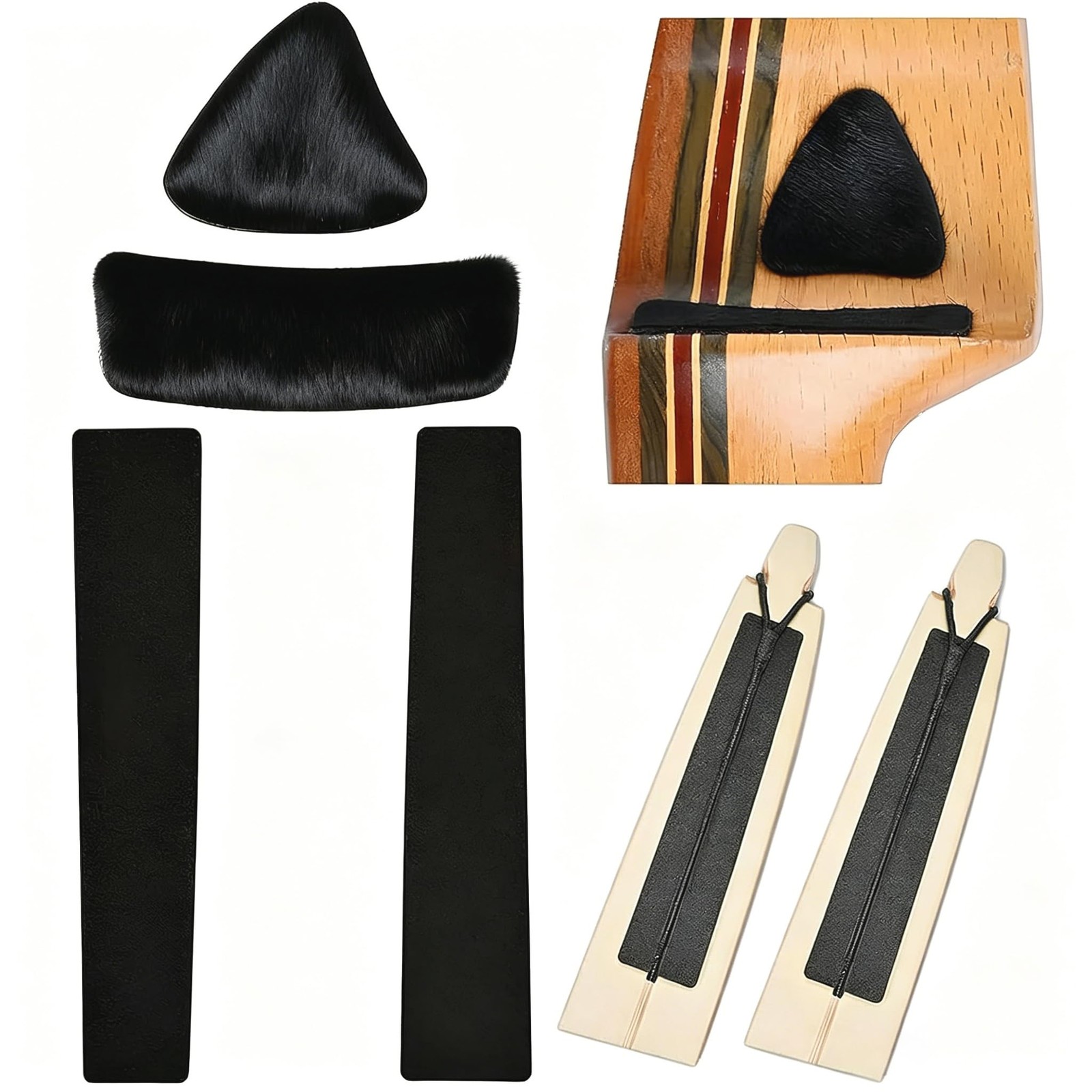 Hair Arrow Rest & Limb Silencers 2Pcs for Recurve Longbow Hunting