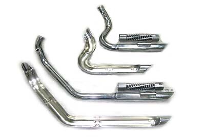 Exhaust Drag Pipe Set Short Shots fits Harley Davidson