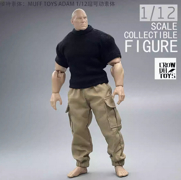 [Only T-shirt]1/12 Male Clothes T-shirt Model for 6'' MUFF TOYS ADAM Muscle