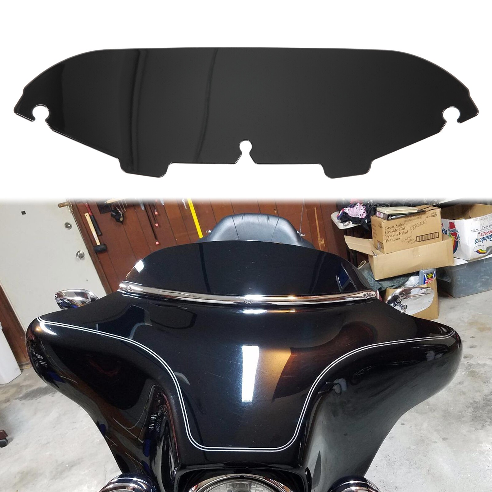 4.5" Windshield-Windscreen For-Harley Electra Glide Classic FLHTC FLHTCU 1996-13