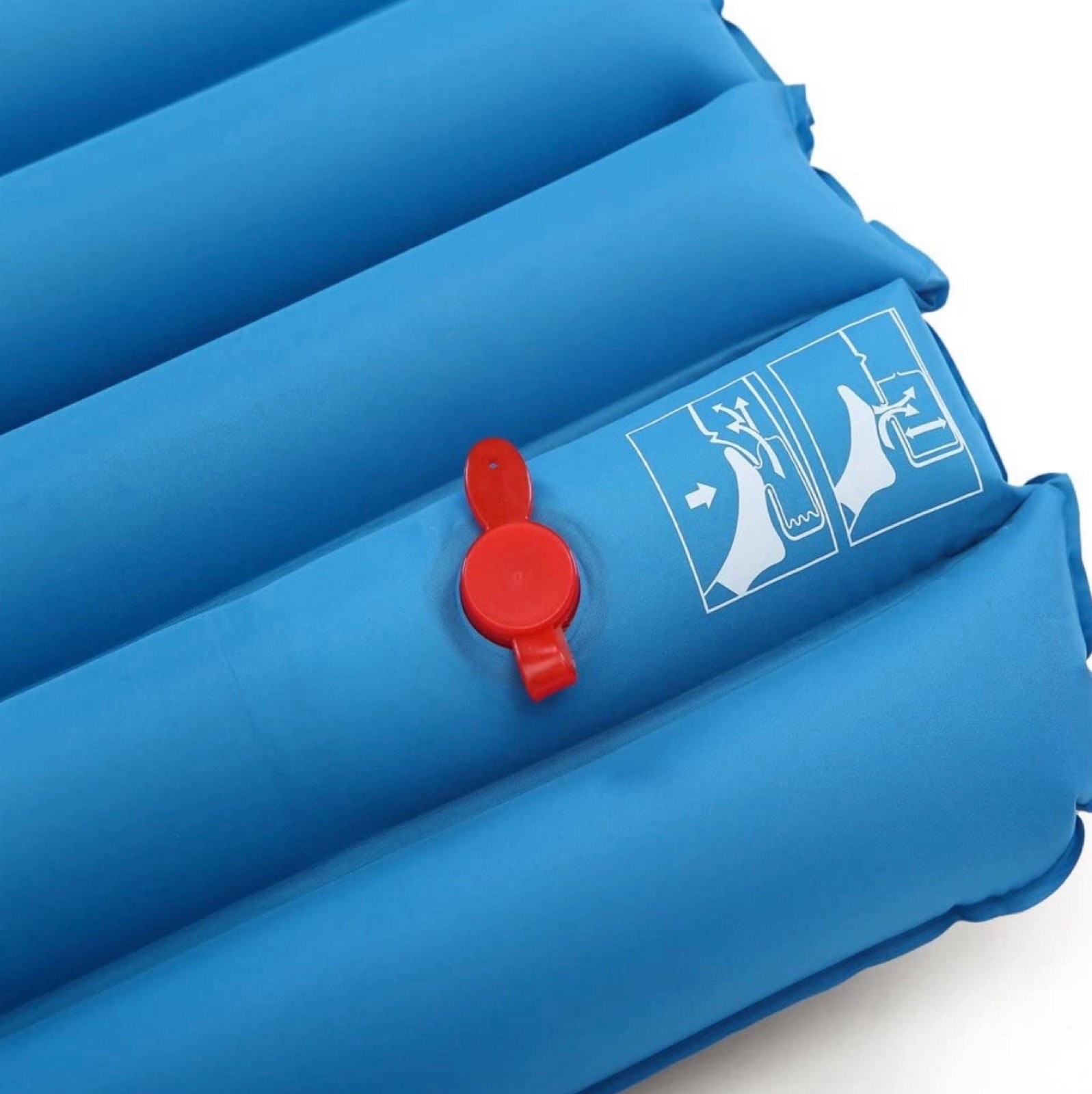 Camp Solutions Sleeping Pad (blue) Inflating Sleeping Pad Camping Air Mattress