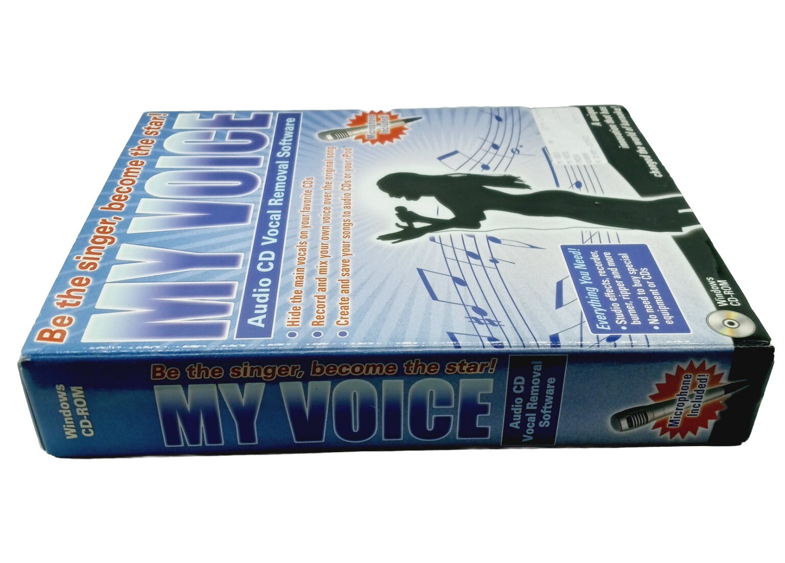 My Voice Audio CD Vocal Removal Software With Microphone Windows CD Rom IPE NEW