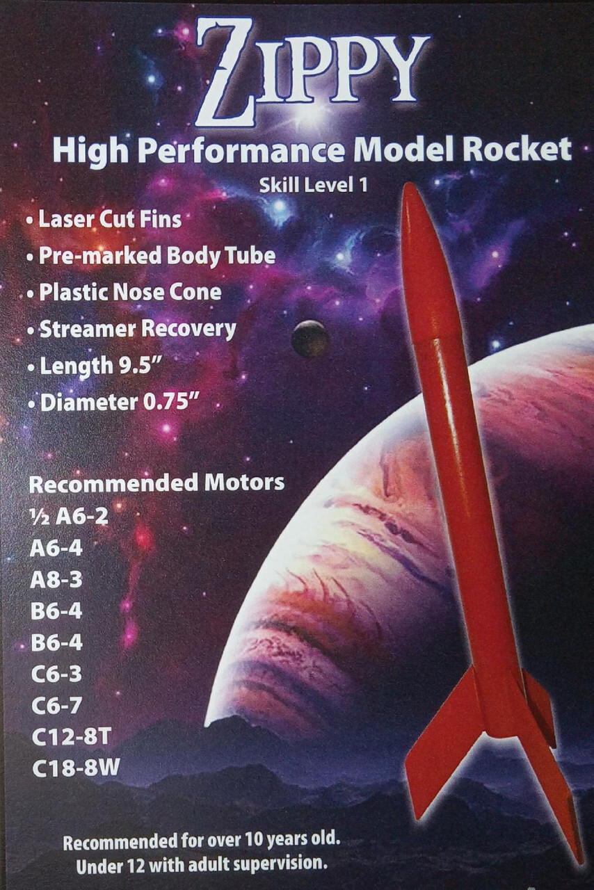 Starlight Flying Model Rocket Kit Zippy  STR 9692