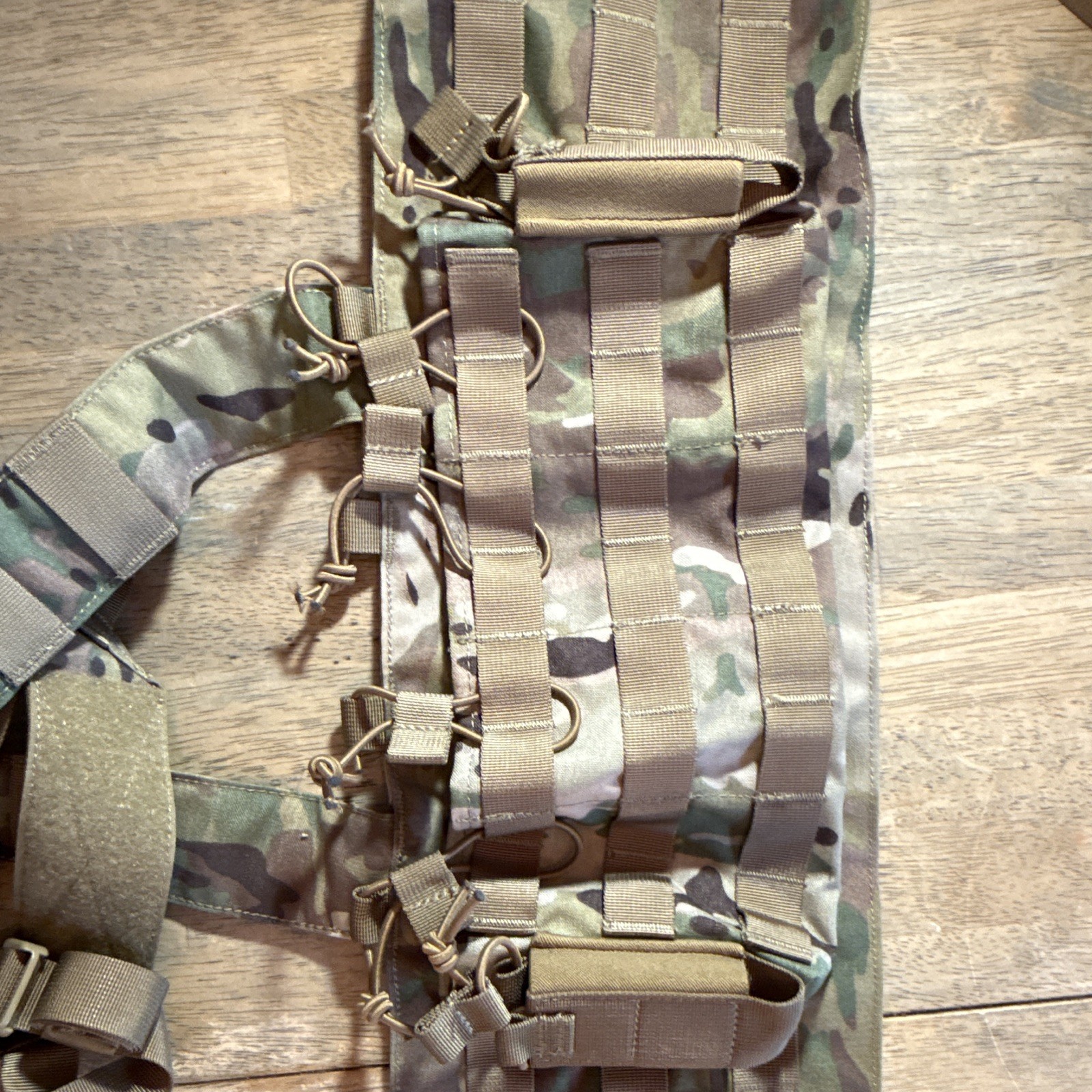 Multicam Nylon MOLLE Adjustable Chest Rig with extra hard mag pouch