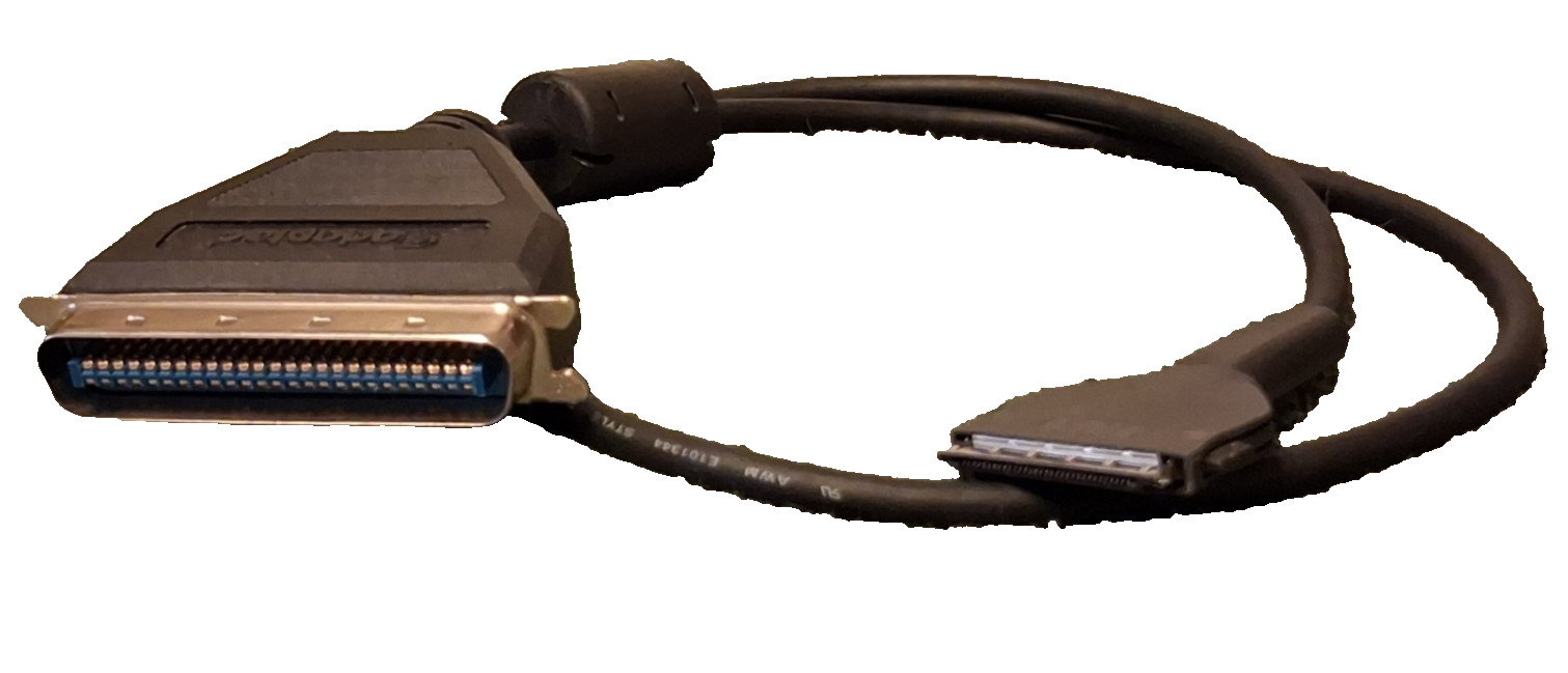Adaptec HD-SCSI Centronics 50 Male to 32 Pin PC Card, 3 Ft Cable *FAST SHIPPING!