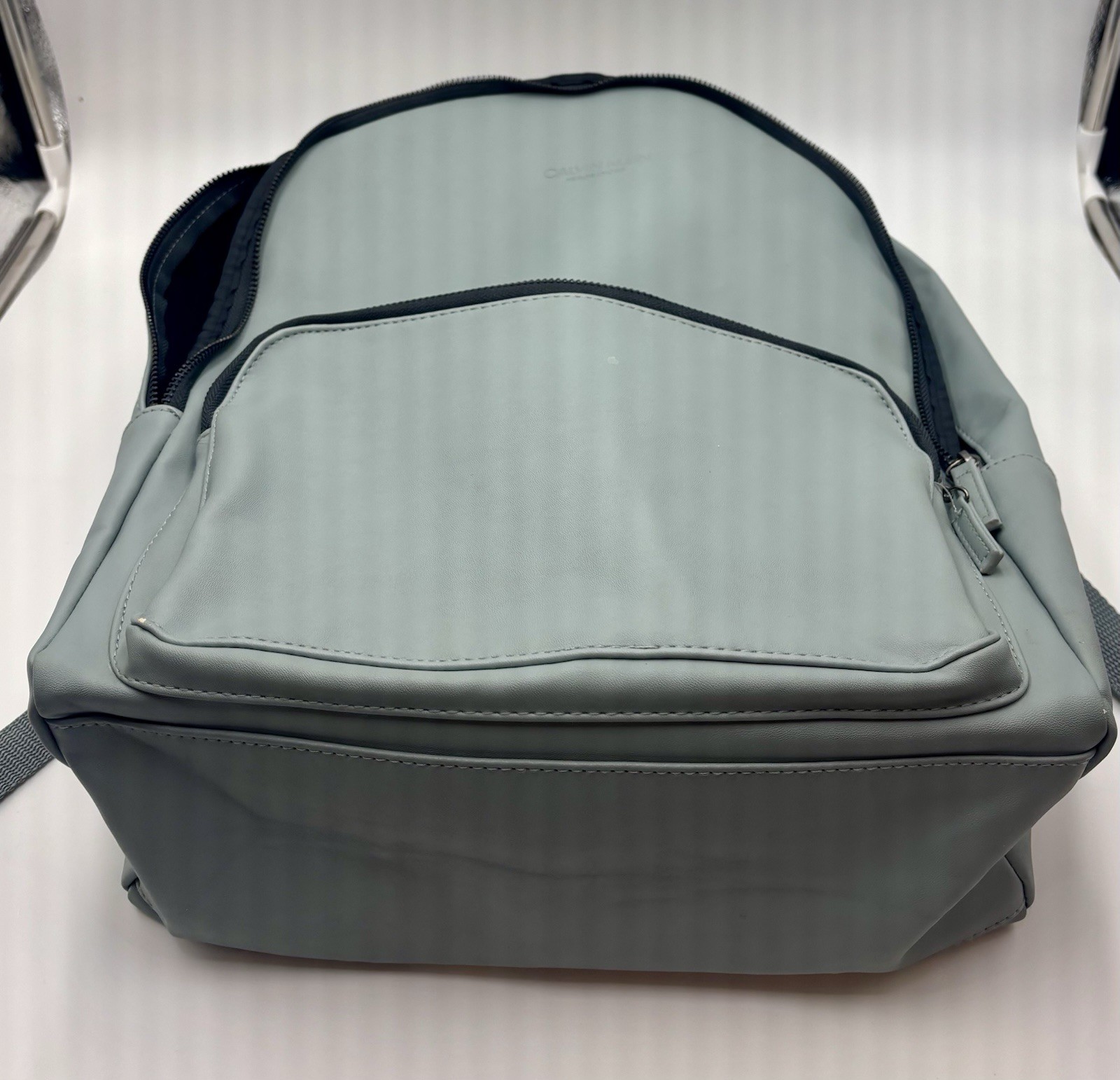 Calvin Klein Parfums Backpack Polyurethane Grey - 2 Pocket
