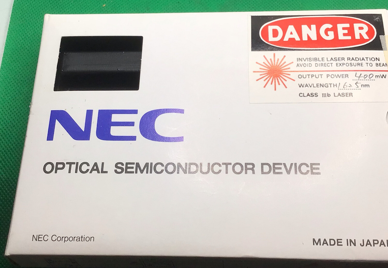 NEC Corporation NDL7580P, optical semiconductor device, damaged