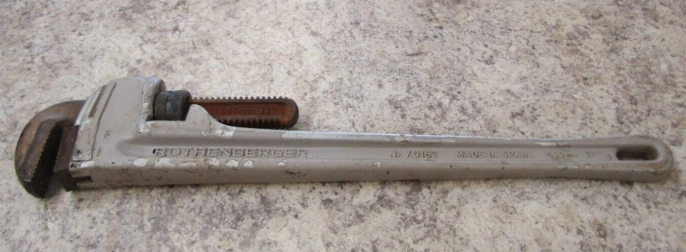 Rothenberger 70162 600mm ~ 24" (70162) Heavy Duty Aluminum Straight Pipe Wrench