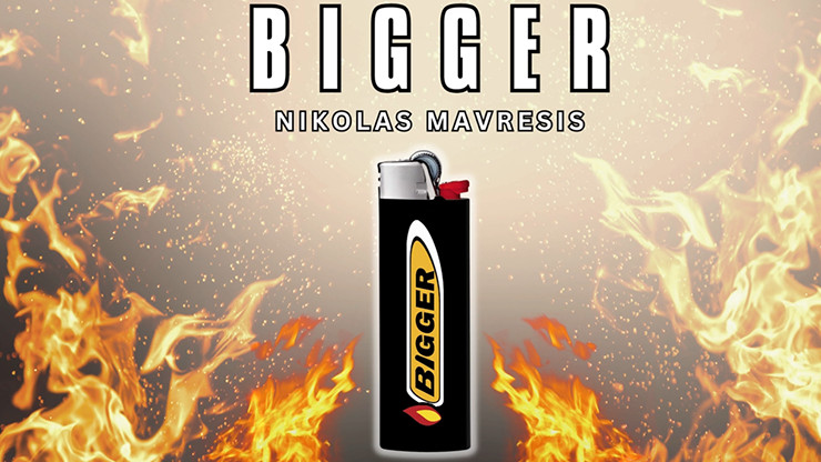 Bigger (Gimmicks and Online Instructions) by Nikolas Mavresis - Lighter Magic