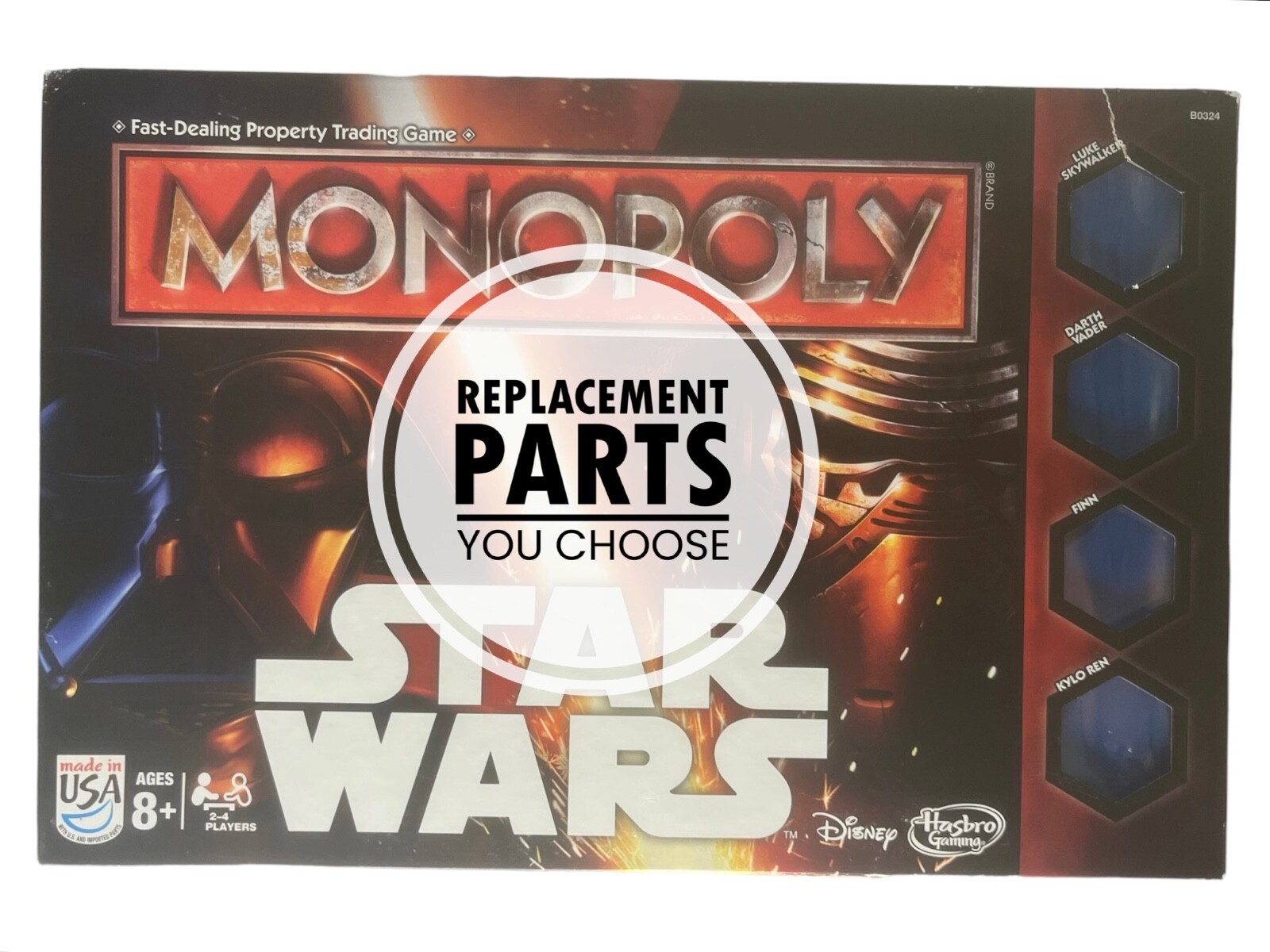 2015 Hasbro Monopoly Star Wars The Force Awakens Board Game REPLACEMENT PARTS