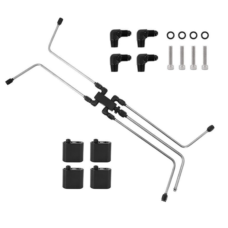 Stainless Steel Complete Coolant Crossover Steam Vent Kits For LS1 LS2 LS3