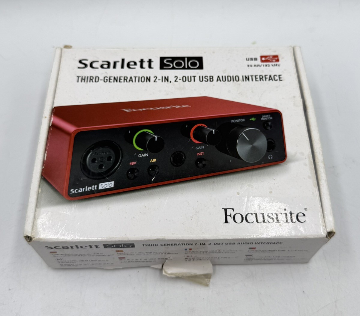 FOCUSRITE SCARLETT SOLO 3RD GEN USB AUDIO INTERFACE (CP2020222)