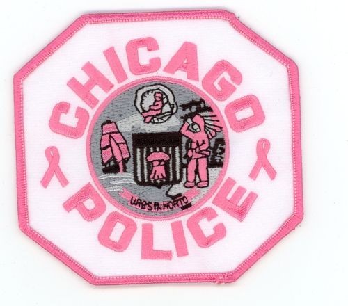 ILLINOIS IL CHICAGO POLICE PINK BREAST CANCER NICE SHOULDER PATCH SHERIFF