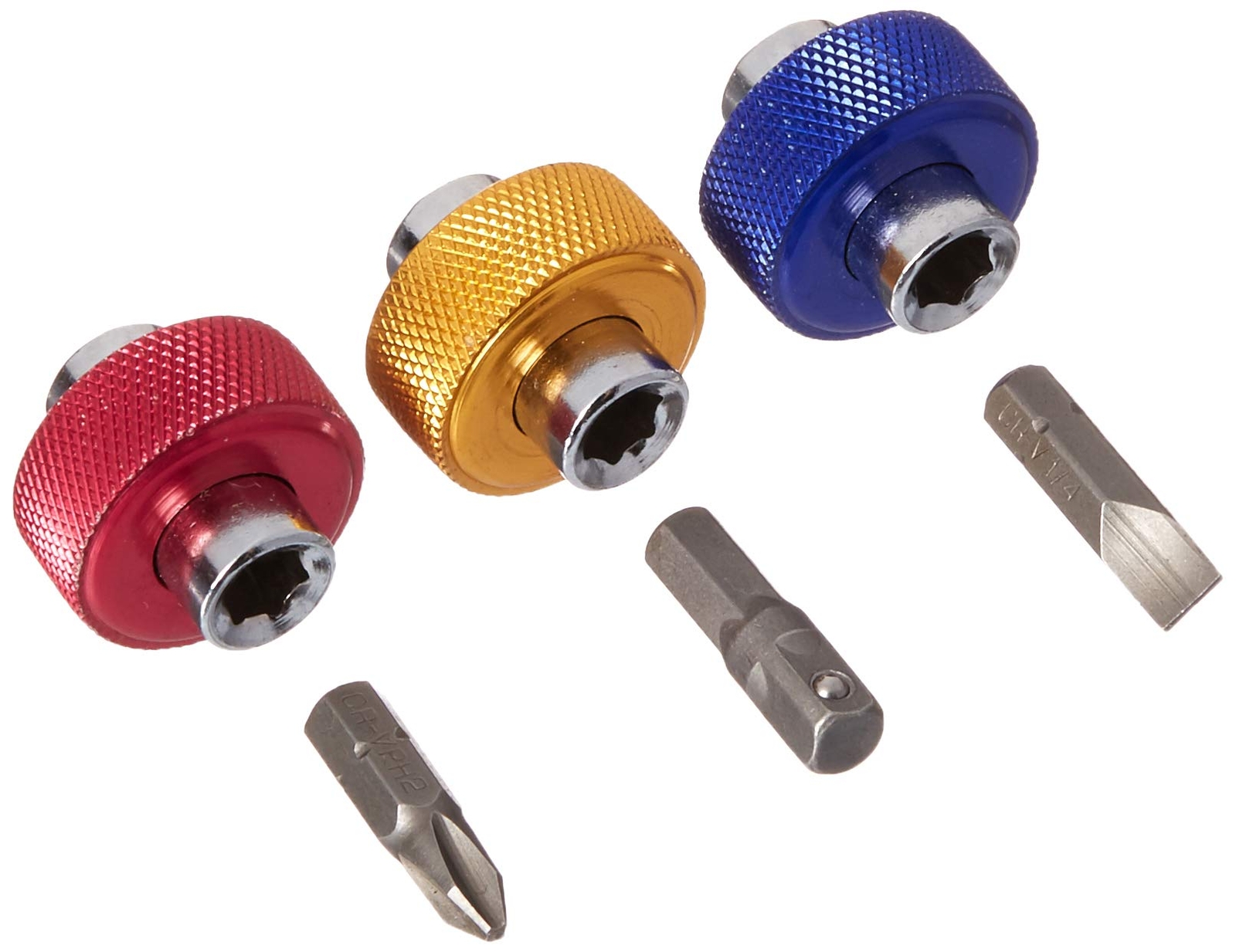 Factory Tools 3 Inch Drive Finger Grip Bit Driver Set with Interchangeable Bits