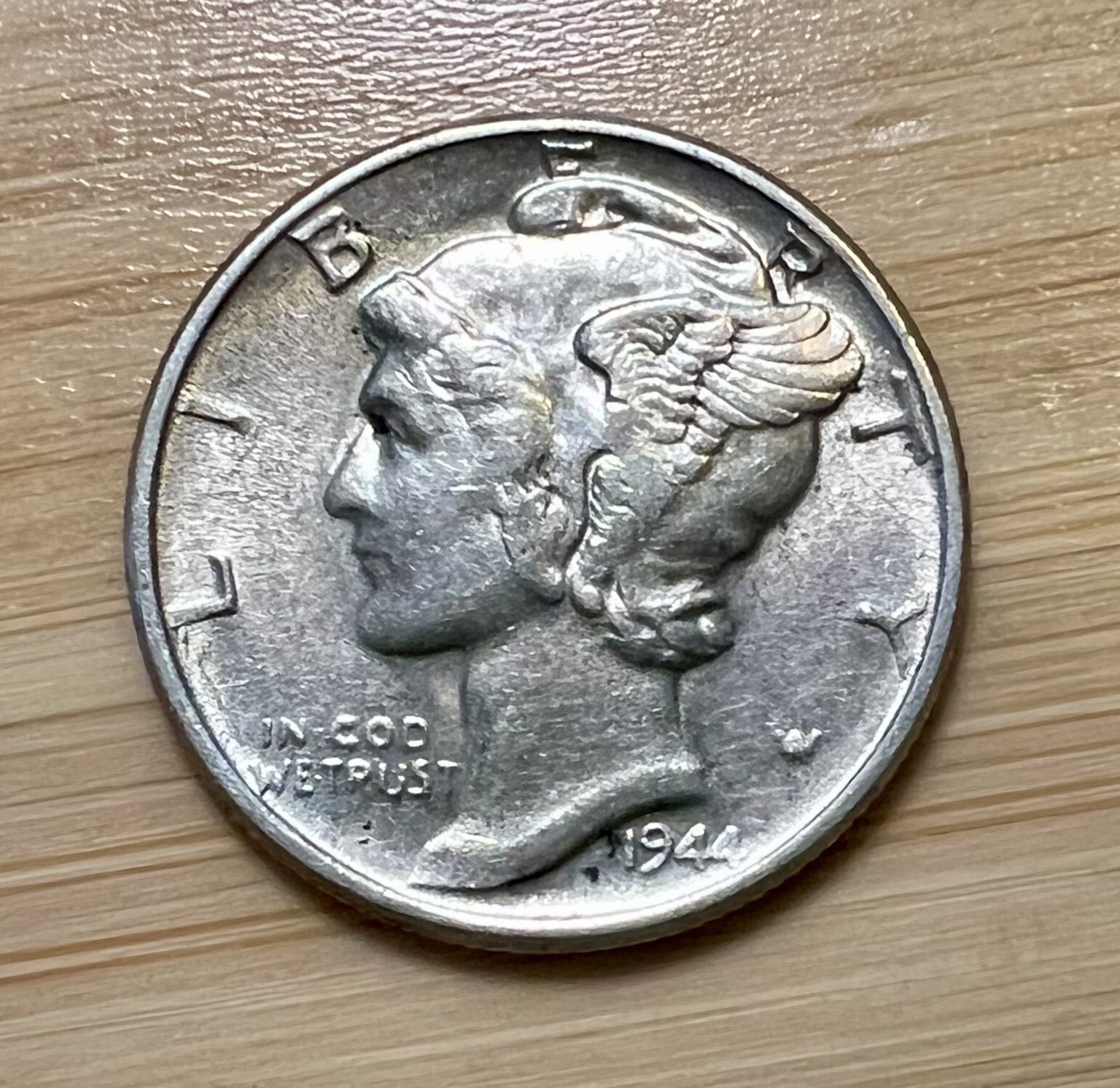 1944-P Mercury Dime 10C Silver - About Uncirculated (AU) – FREE SHIPPING
