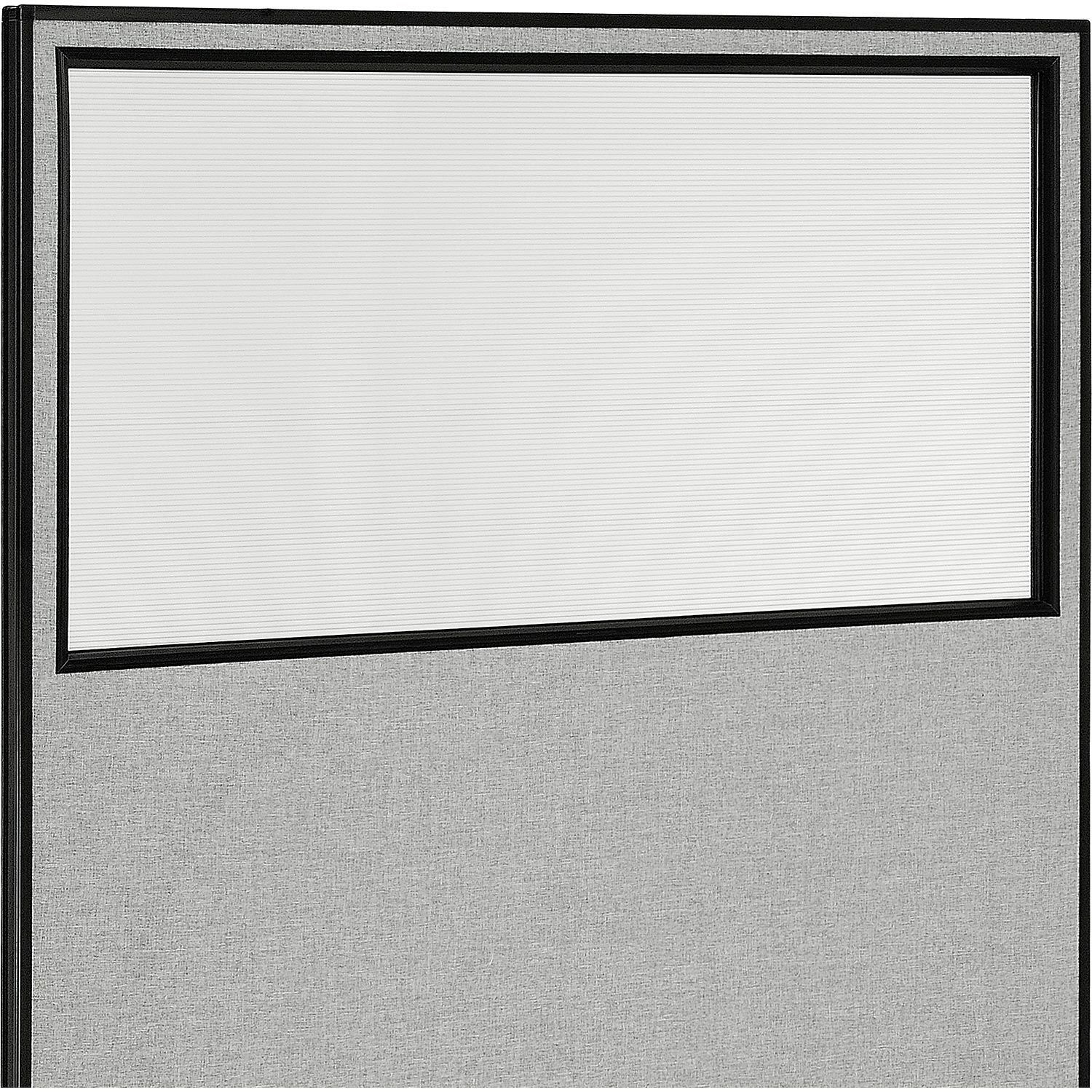 Global Industrial Office Partition Panel With Partial Window 60-1/4"W x 96"H