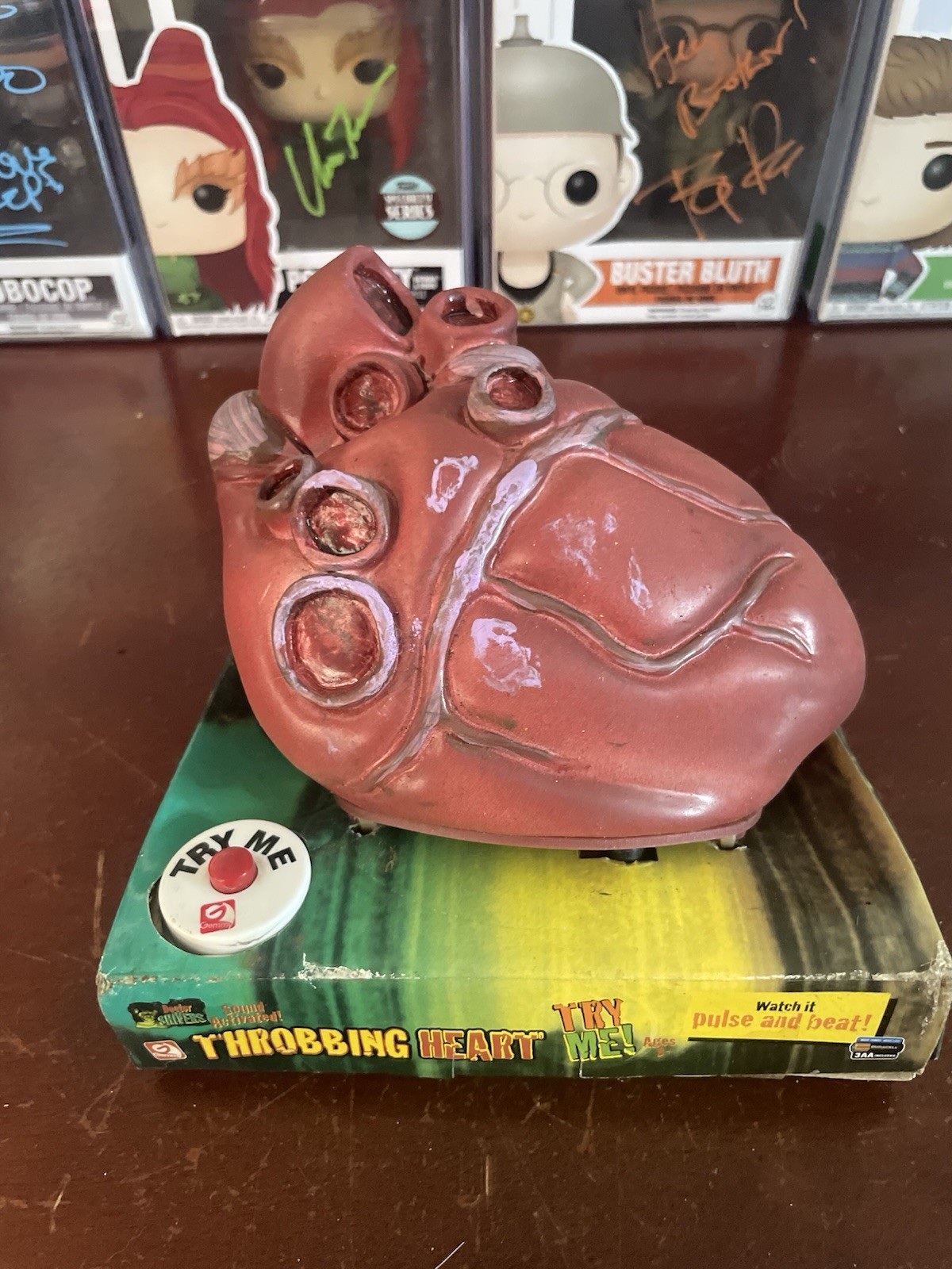 Gemmy Throbbing Heart With Flawed Original Package - Needs Batteries