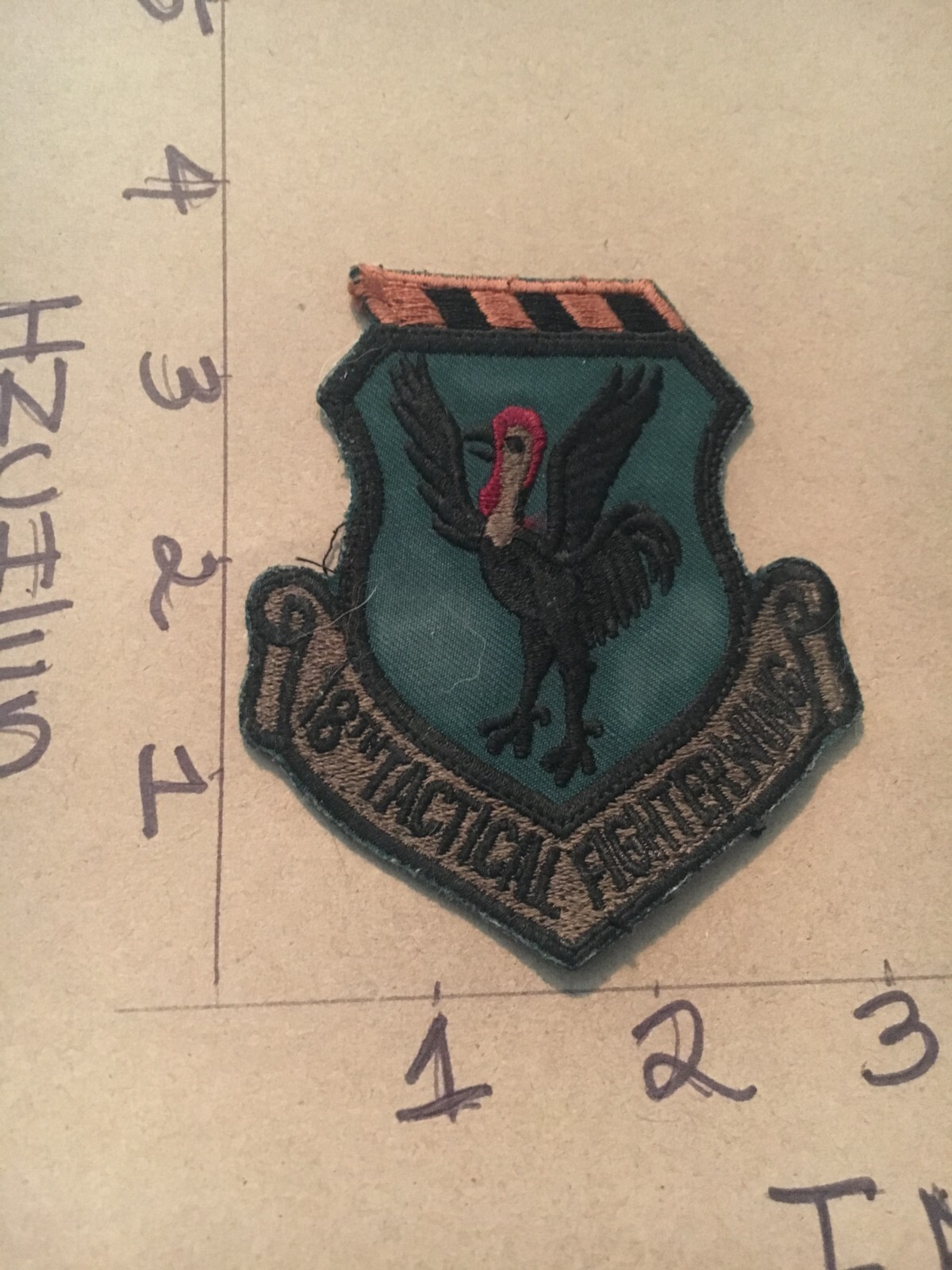 USAF 18th Tactical Fighter Wing Squadron subdued patch 5/30/25