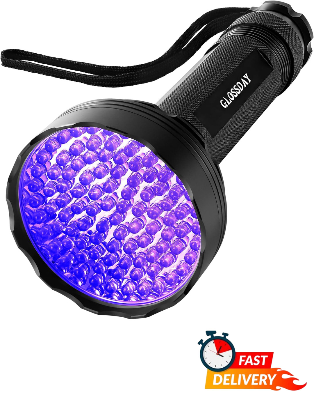 UV Black Light Flashlight 100 LED Pet Urine Detector Scorpion Finder Lamp