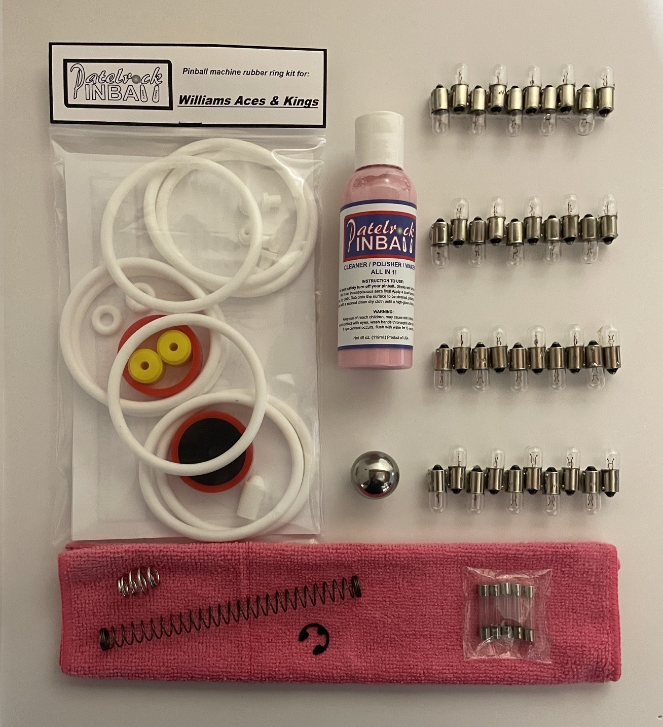 1970 Williams Aces & Kings Pinball Machine Maintenance Tune Up Kit