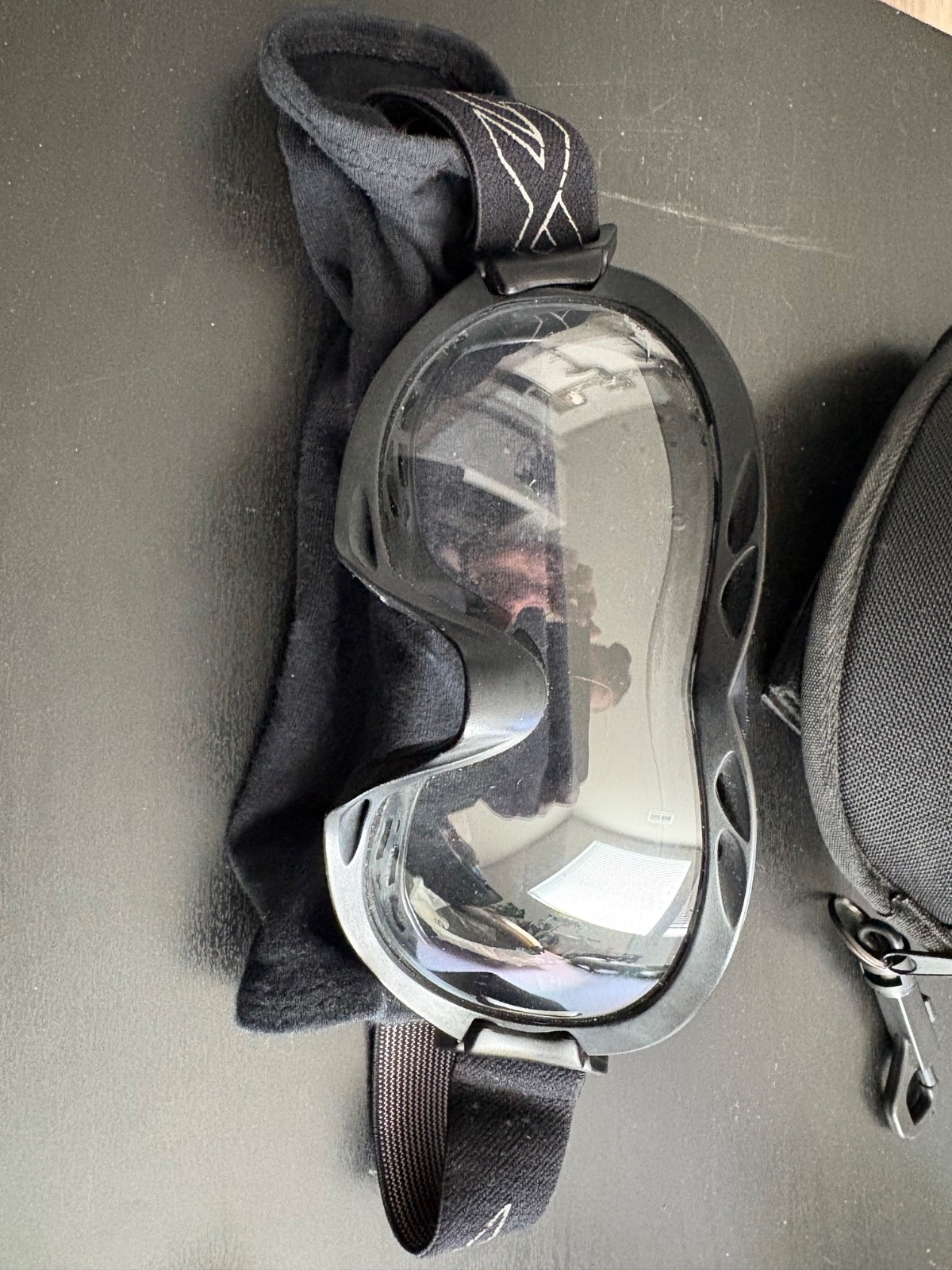 Black Wiley X Nerve goggles with clear or UV insert. Very light used