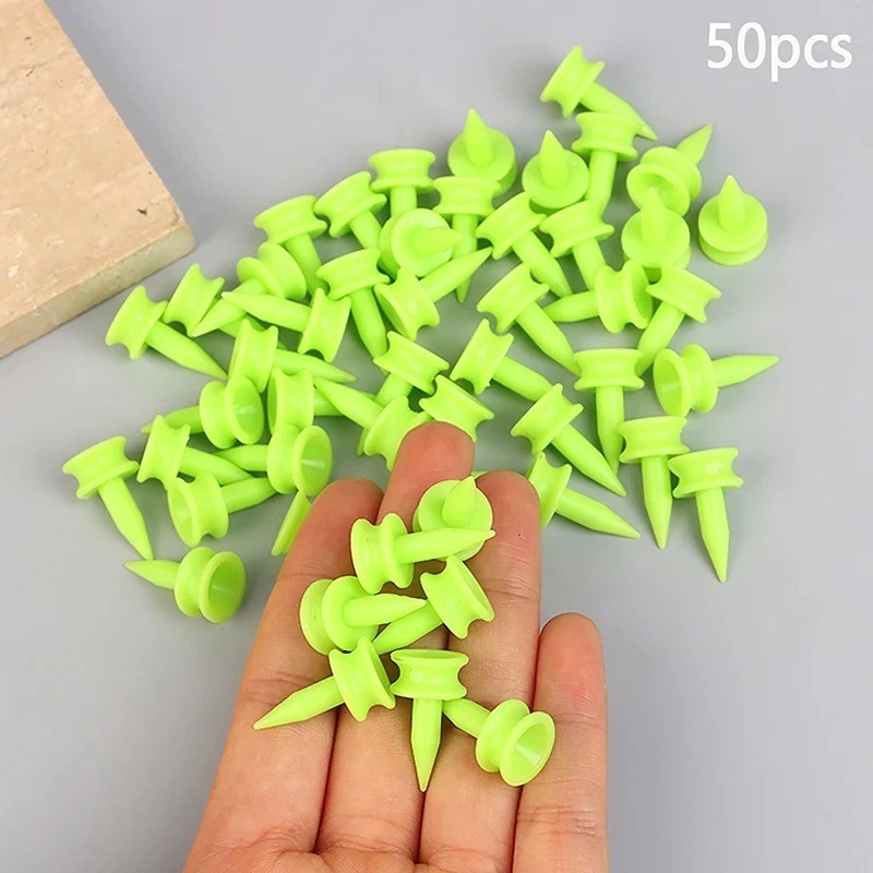 50PCS Golf Tees 25MM Plastic Castle Style Golf Accessories