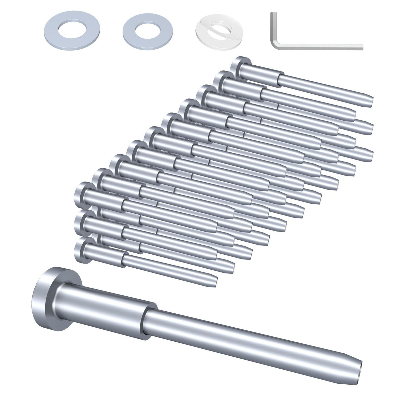 30 Pack Invisible Cable Railing kit, 1/8" Stainless Steel Invisible Receiver ...