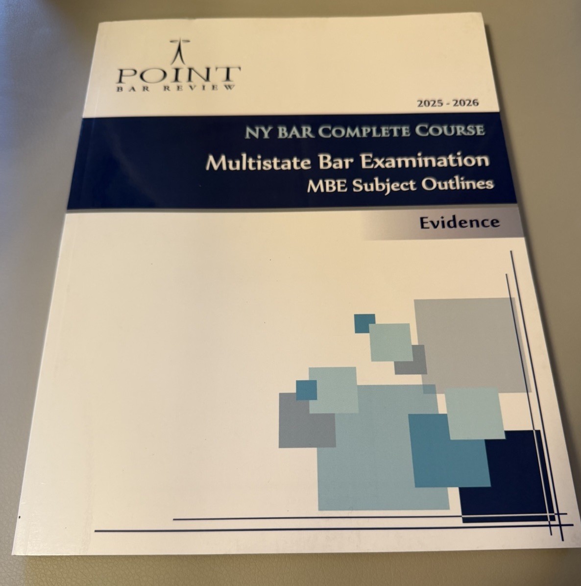Point Bar Review NY MBE Subject Outlines 2025-2026 Evidence
