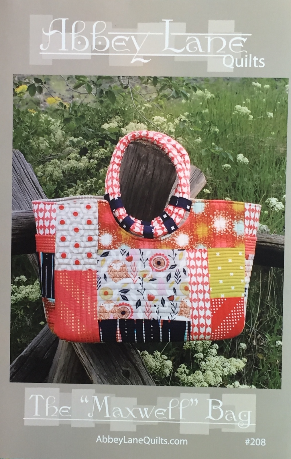 The Maxwell Bag Pattern ~ Beautiful Pieced Fabric Purse by Abbey Lane Quilts