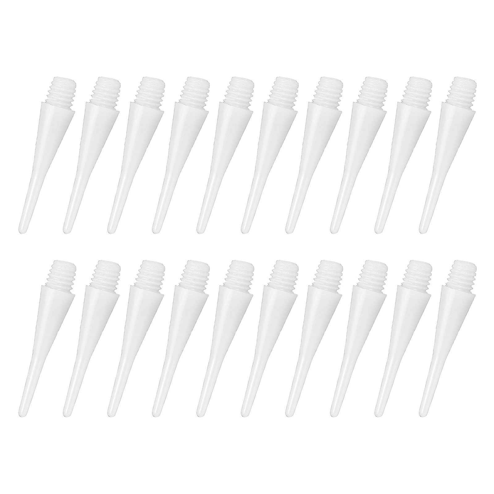 80Pcs Plastic Dart Tips,Game 2BA Thread Soft Darts Tips Replacements White